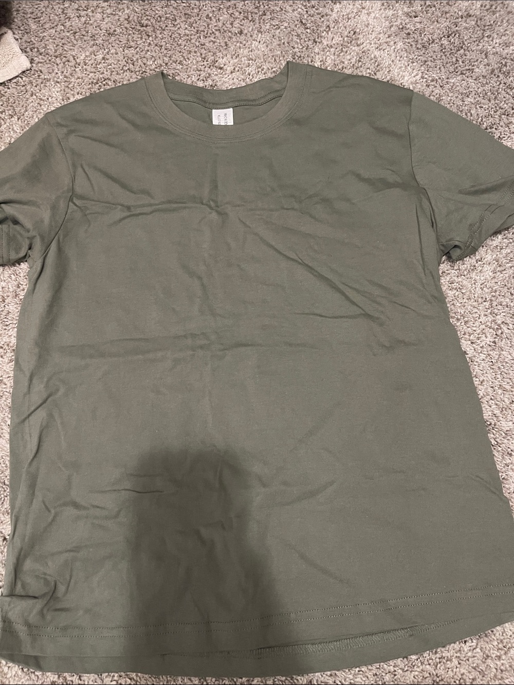 Classic Olive Crew Neck Men's T‑Shirt